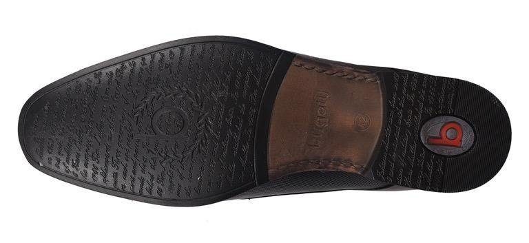 bugatti Schnürschuh mit eleganter, feiner Prägung, Freizeitschuh, Halbschuh, Schnürschuh