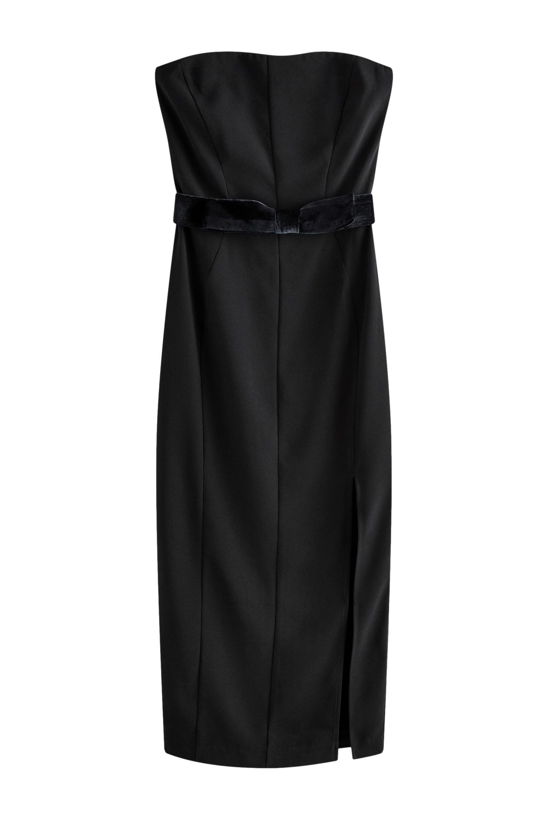 Next Bandeaukleid Trägerloses Midi-Kleid mit Schleife günstig online kaufen