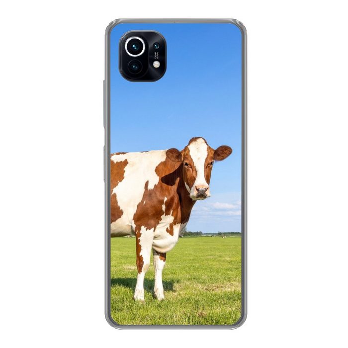 MuchoWow Handyhülle Kühe - Bauernhof - Gras - Natur - Tiere Phone Case Handyhülle Xiaomi Mi 11 Silikon Schutzhülle