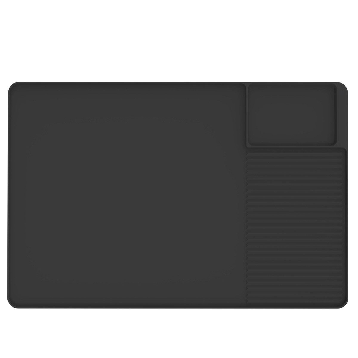 Refttenw Abtropfmatte Silikon Abtropfmatte für Kaffeemaschinen Unterlage Geschirr 60x40cm