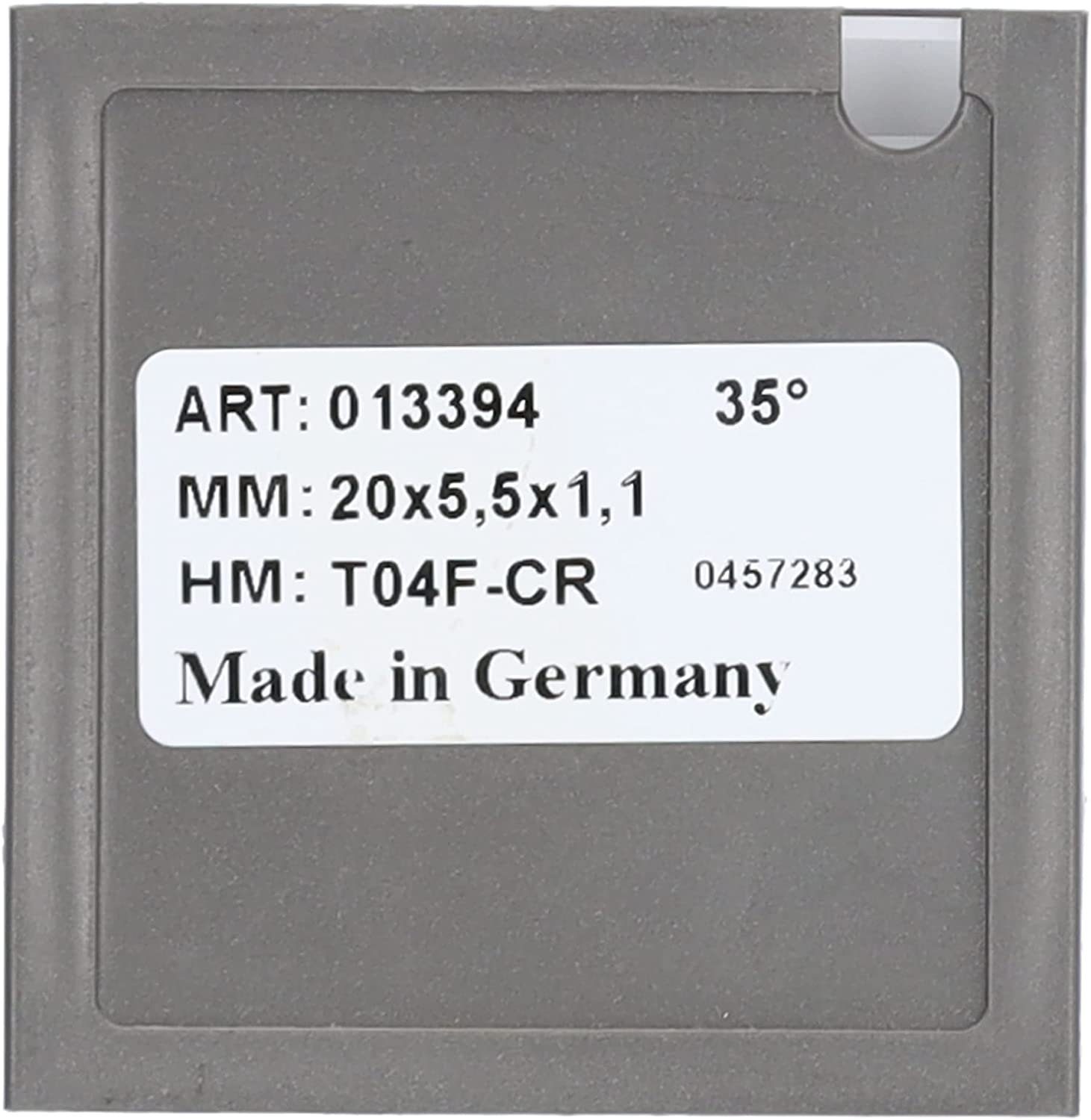 Mini-Wendeplatte 20x5,5x1,1mm und St. Brust 38 Wendeplattenfräser Tigra T04F 2 - Quernut