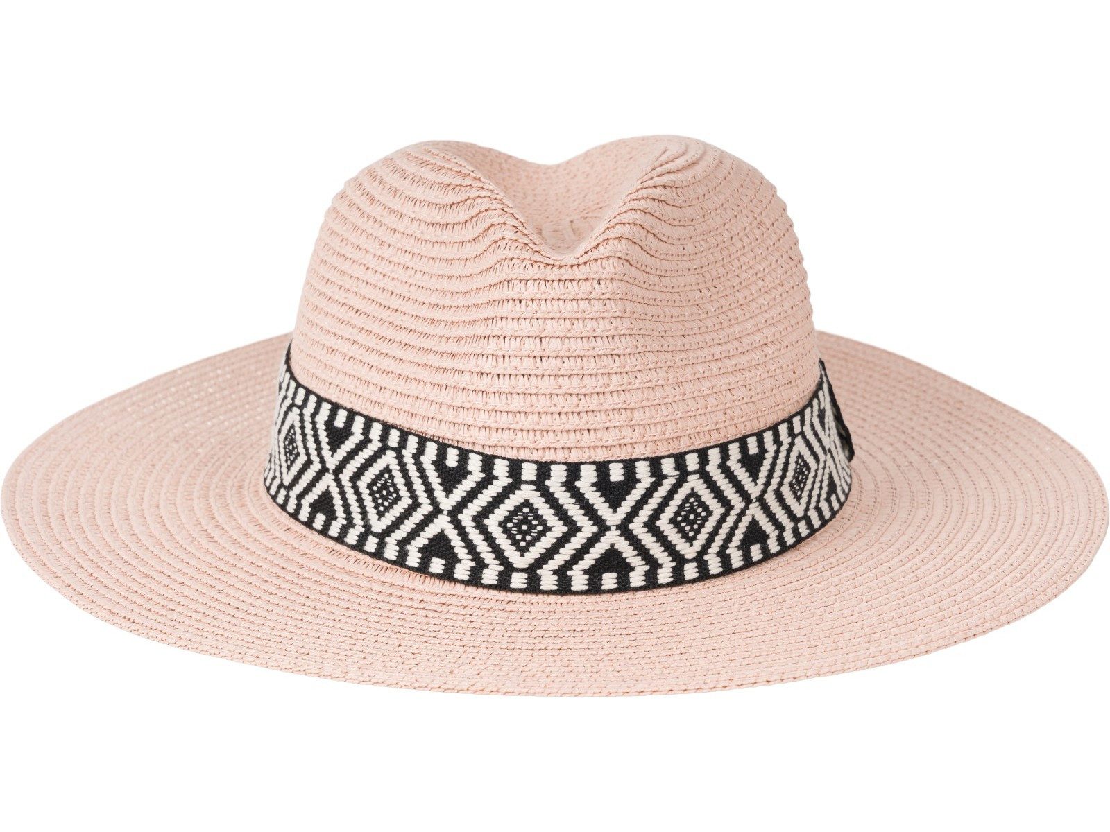 styleBREAKER Sonnenhut Panama Strohhut Hutband Azteken Muster (1-St)