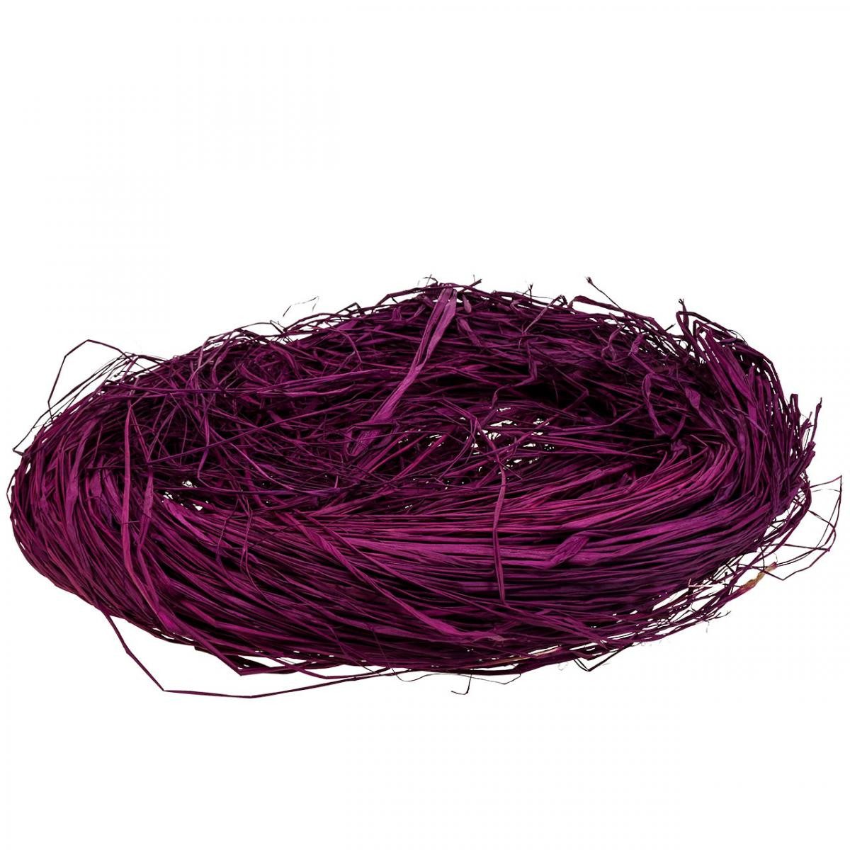 Trockenblume Naturbast Raffiabast zum Basteln, Kreativ-Deko in Violett, Florists