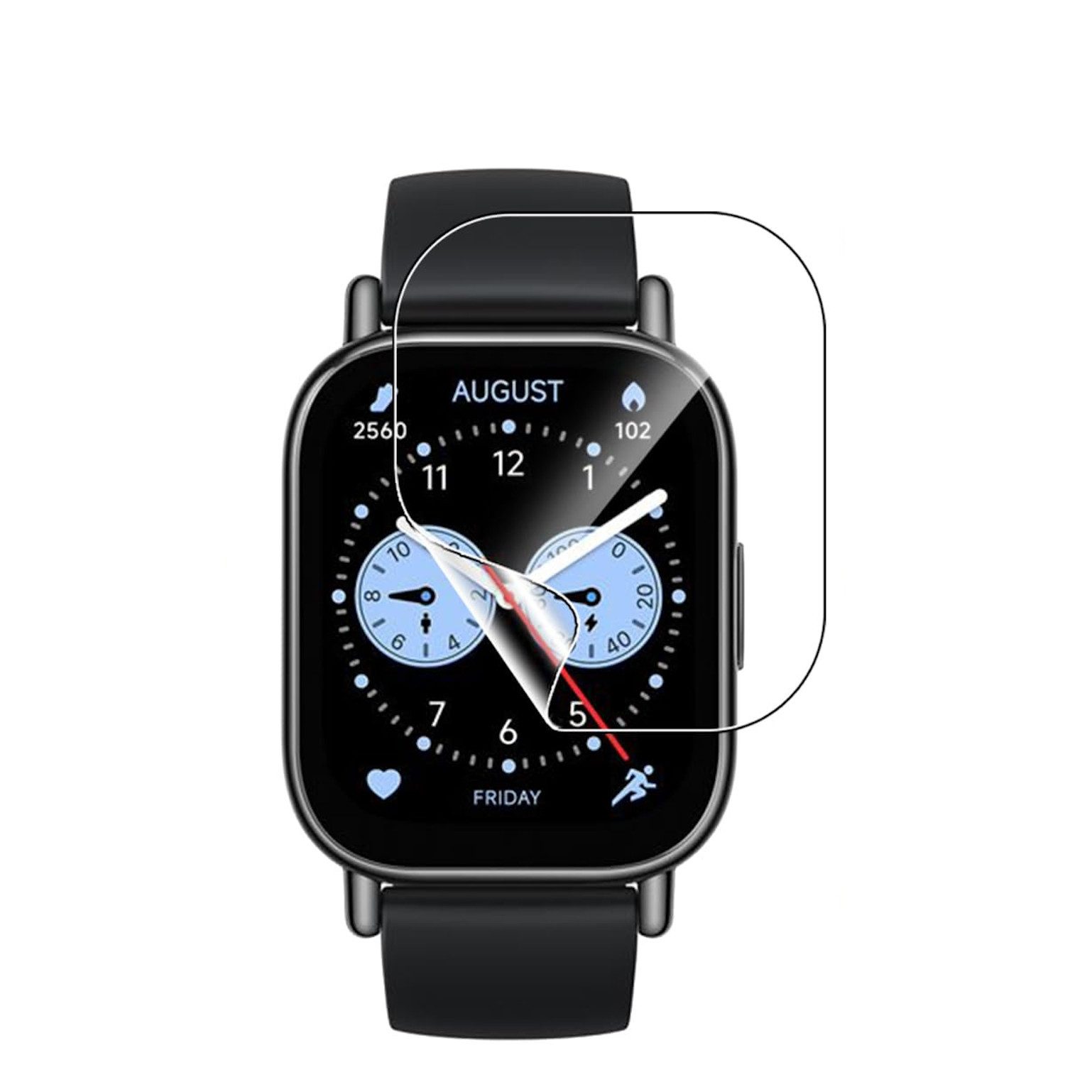 Wigento Smartwatch-Hülle Für Xiaomi Redmi Watch 5 Active Hydrogel Schutz Folie Transparent, Hydrogel Display Schutz Folie
