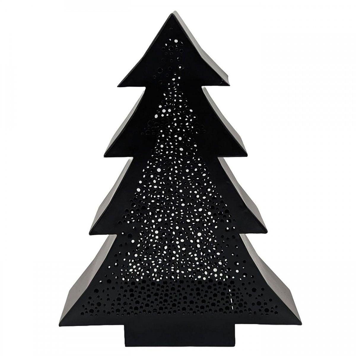 Lambert Windlicht Windlicht Nordis Tanne Eisen Schwarz (35cm) günstig online kaufen