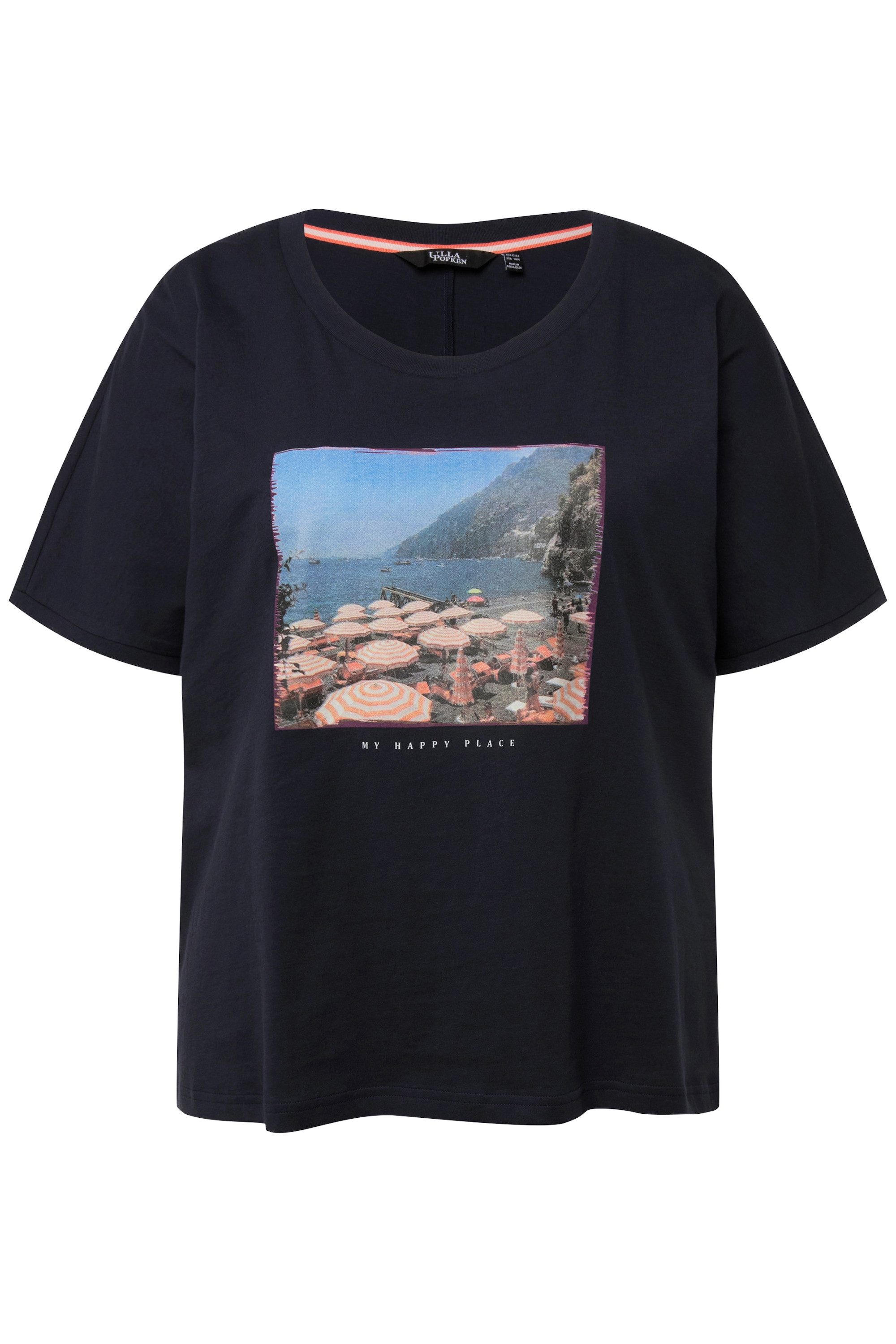Ulla Popken T-Shirt T-Shirt Fotomotiv Oversized günstig online kaufen