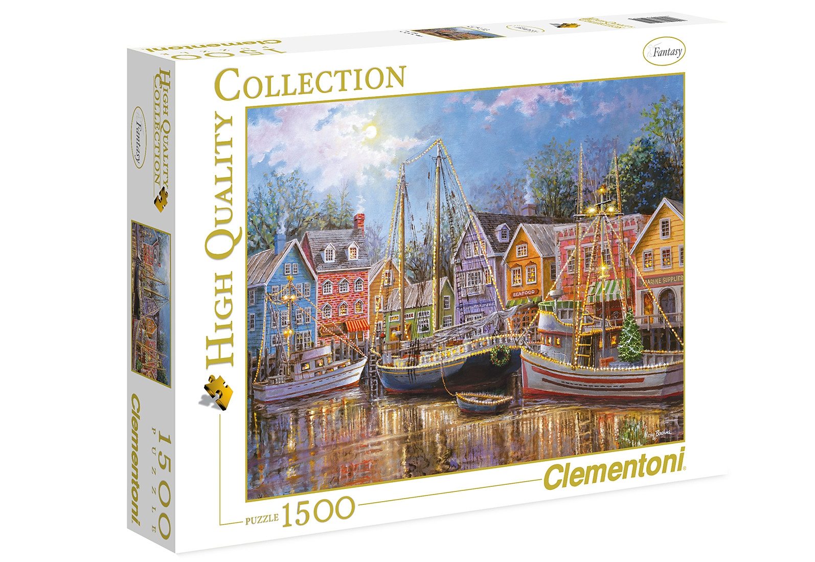Clementoni Puzzle, 1500 Teile, »Das Fischerdorf« | OTTO
