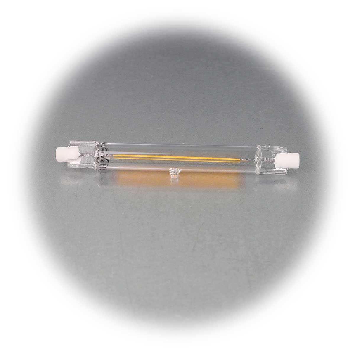 ChiliTec LED-Leuchtmittel R7s Leuchtstab "RS118 COB8" 118mm warmweiß 930lm, warmweiß
