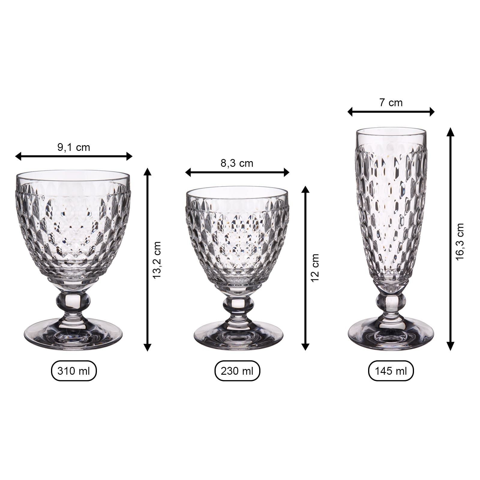 Villeroy & Boch Gläser-Set Boston Coloured Wein- & Sektgläser 12er Set, 12-tlg., Glas
