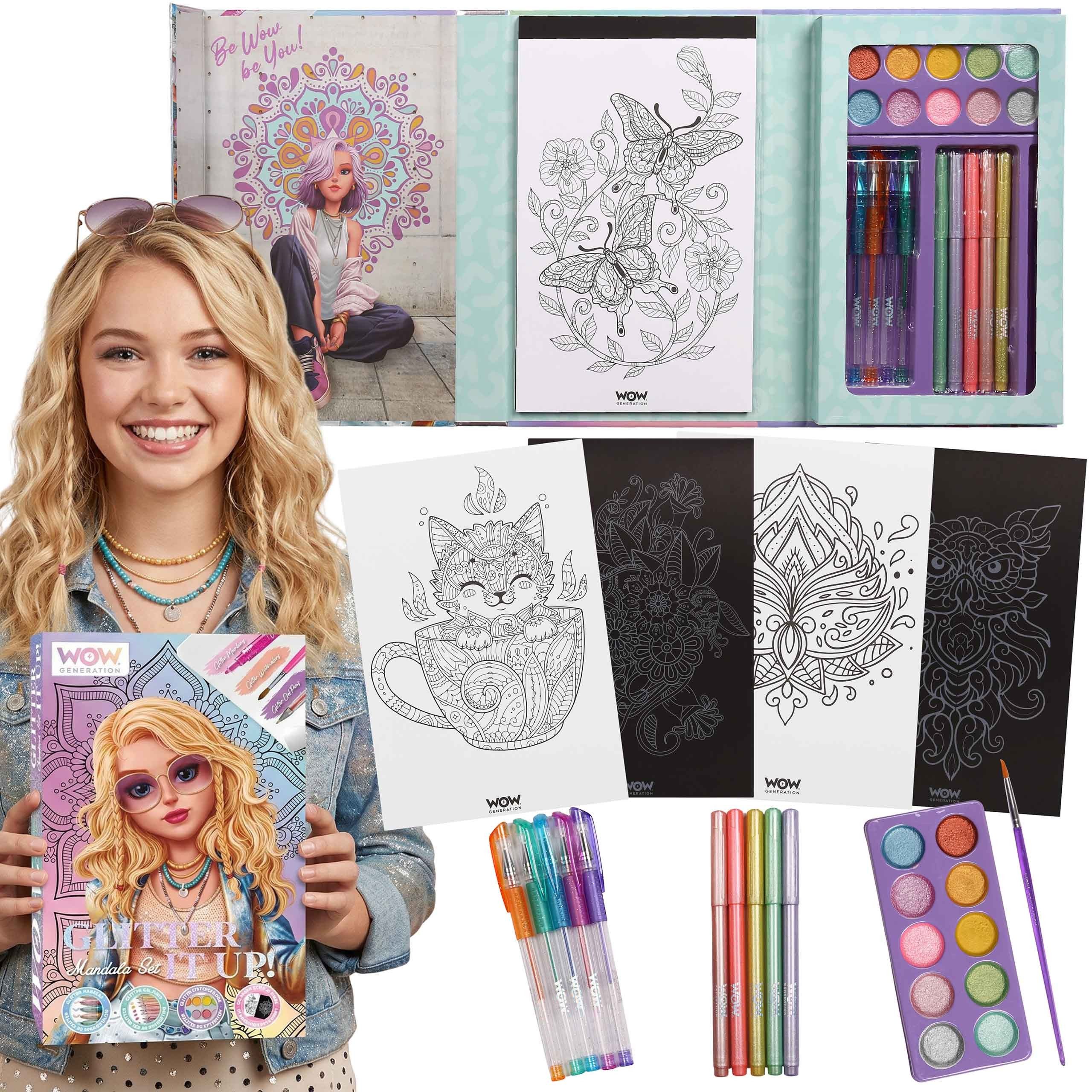 Kreativset WOW Generation Kreativset Mädchen Malset Farben Filzstifte Set
