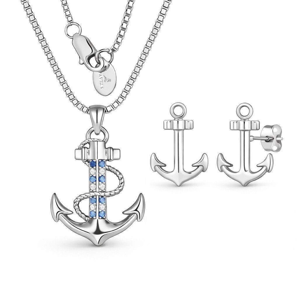 PAVELS Schmuckset Anker, Elegantes Anker-Schmuckset für Damen