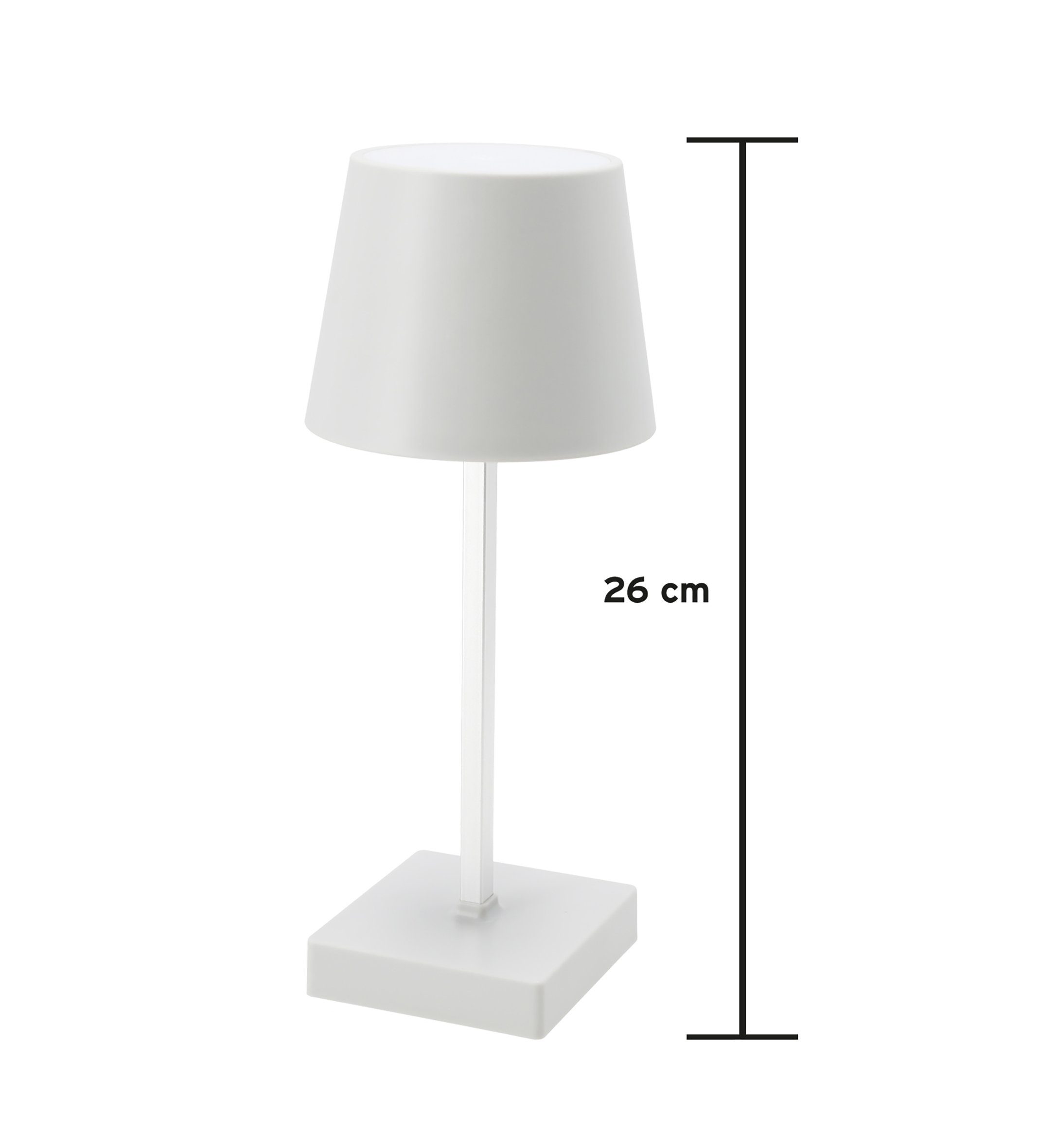 Spetebo LED Tischleuchte, Design Kunststoff Tischleuchte günstig online kaufen