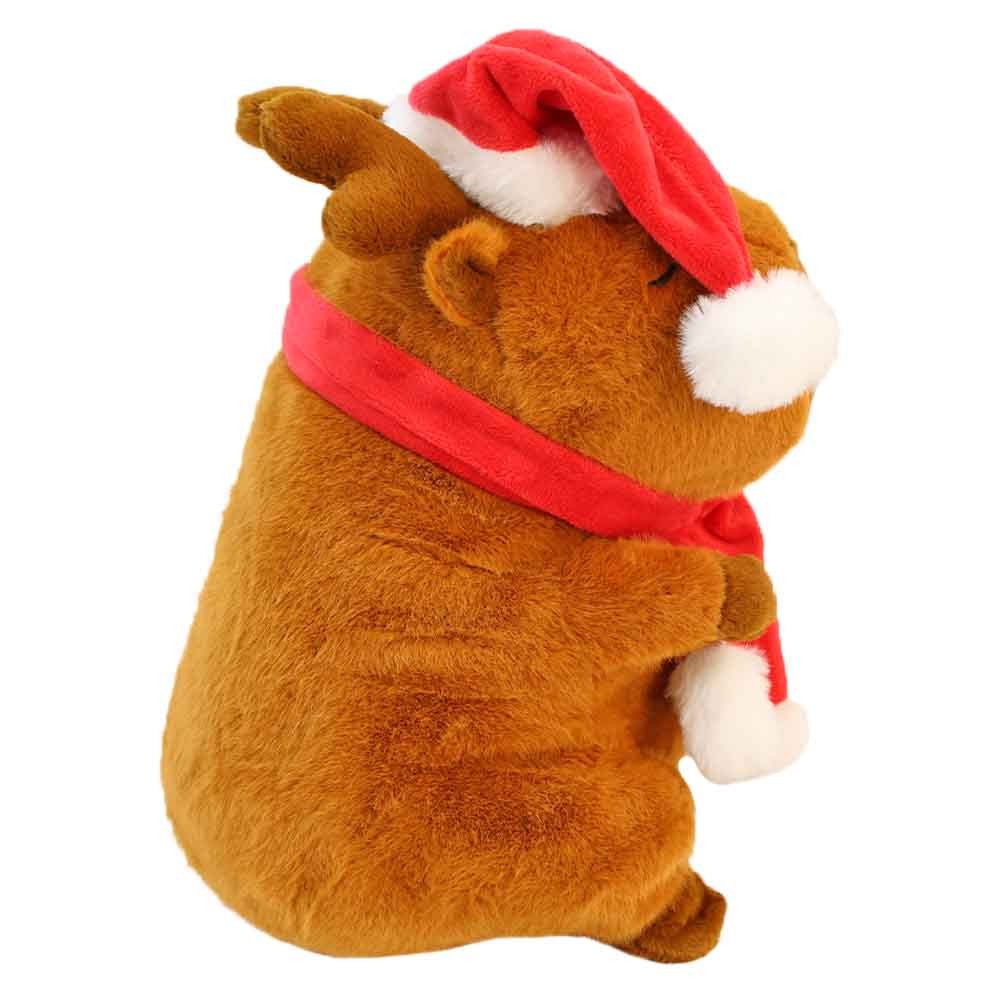 PMS Kuscheltier Capybara Kuscheltier mit Weihnachtsmütze - ca. 25 cm (1-St)