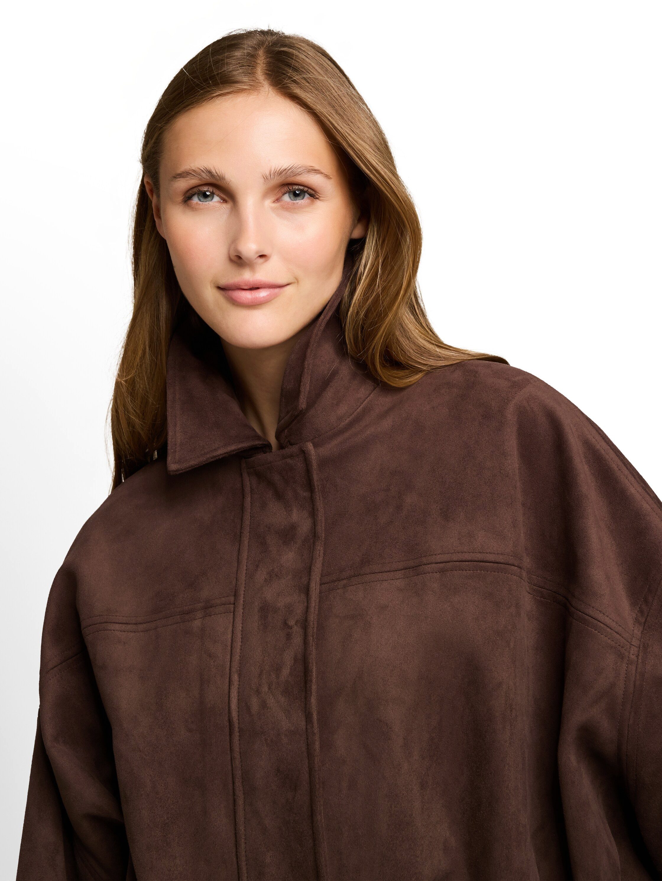 TOM TAILOR Denim Blouson im Velour-Look