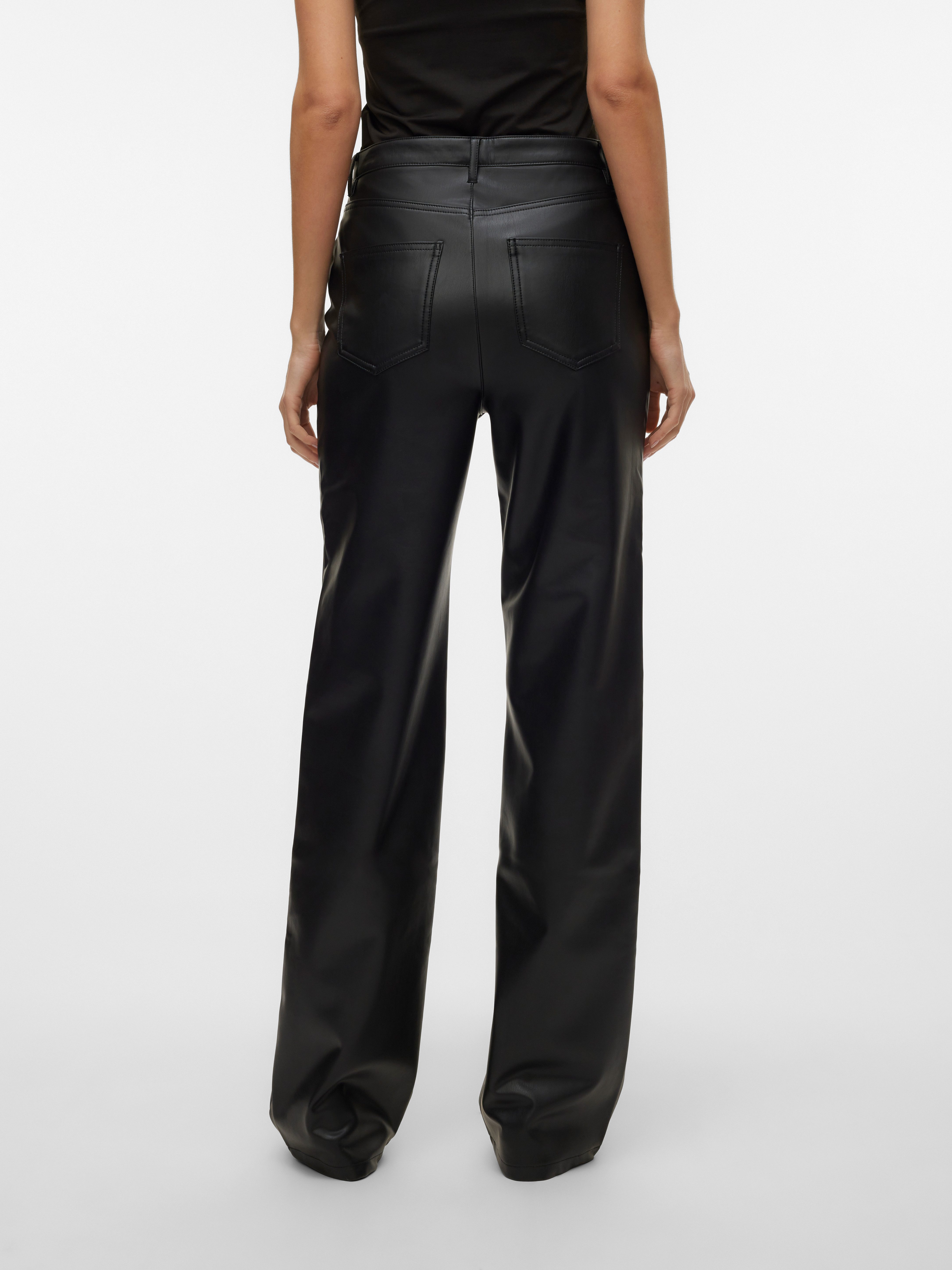 Vero Moda Lederimitathose VMTESSA HR WIDE PL PANTS NOOS