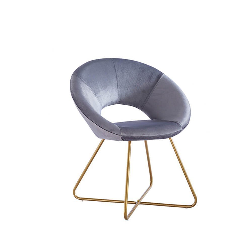 HOME DELUXE Stuhl Samtstuhl SELESA 72 x 58 x 44 cm, Esszimmerstuhl Küchenstuhl