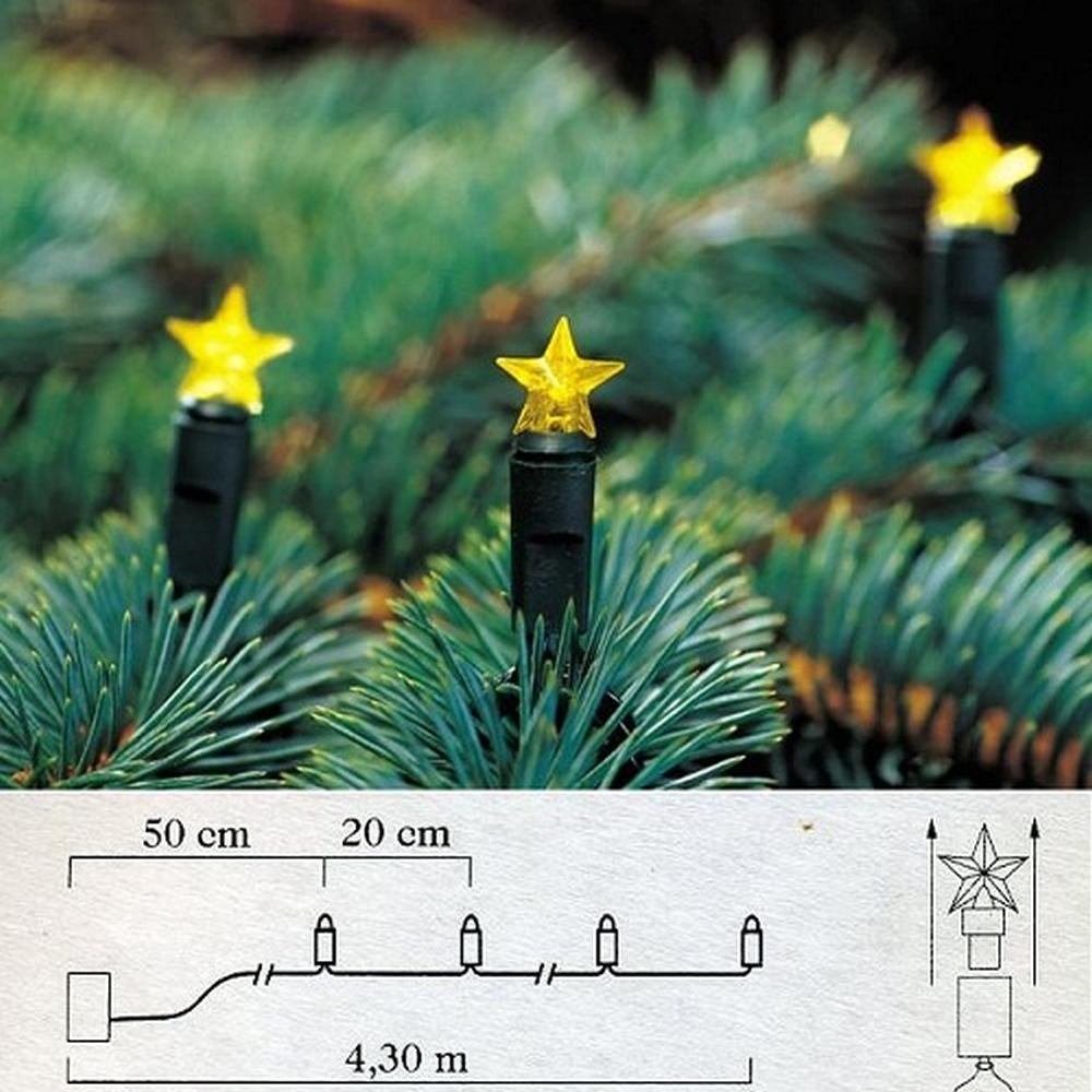 KONSTSMIDE LEDLichterkette 1093000 LED Lichterkette 20er Sterne gelb