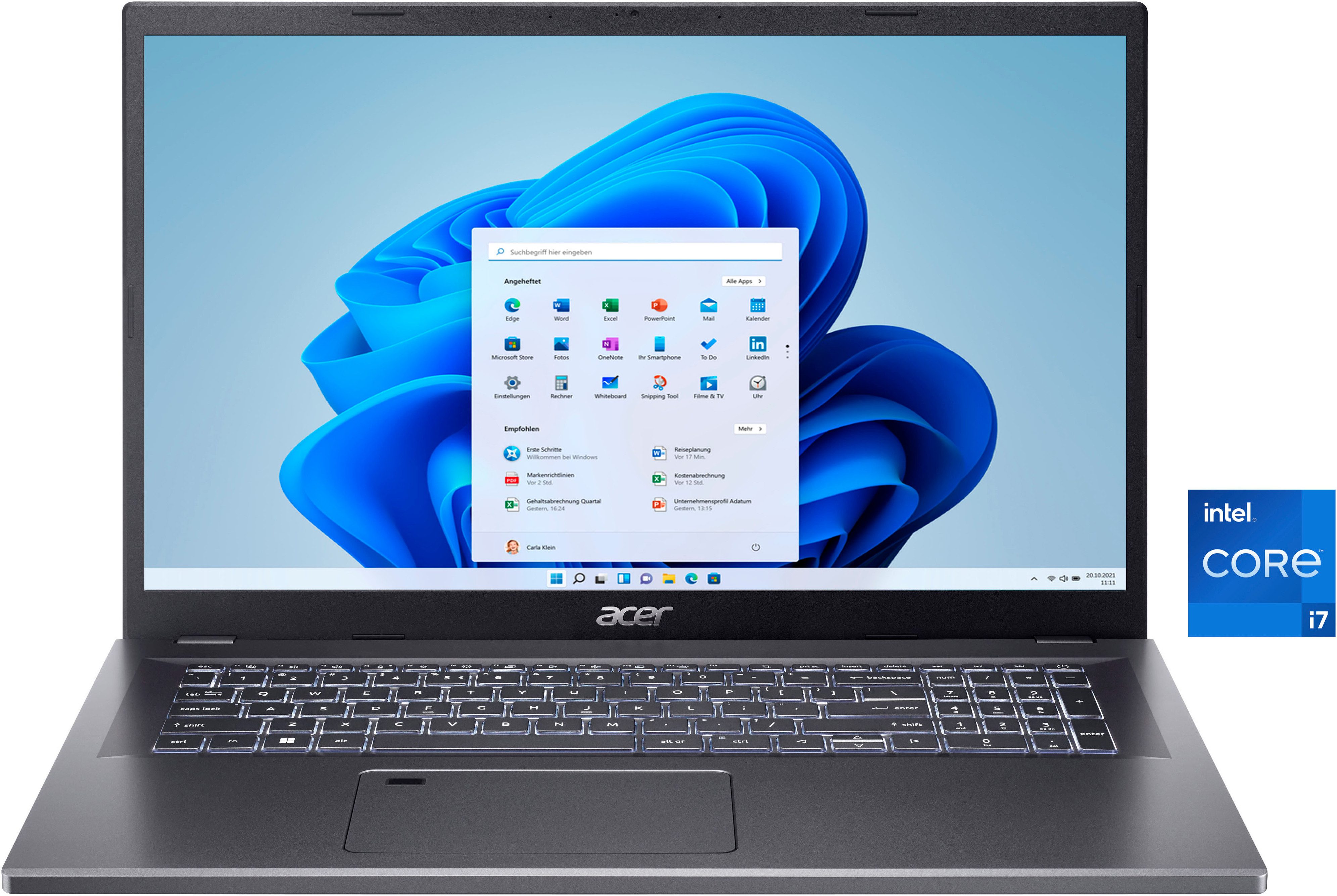 Acer Aspire 17 Notebook (43,94 cm/17,3 Zoll, Intel Core 7 150U, Intel Graphics, 16 GB, 1024 GB SSD)
