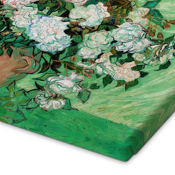 Posterlounge Leinwandbild Vincent van Gogh, Rosen, Wohnzimmer Malerei