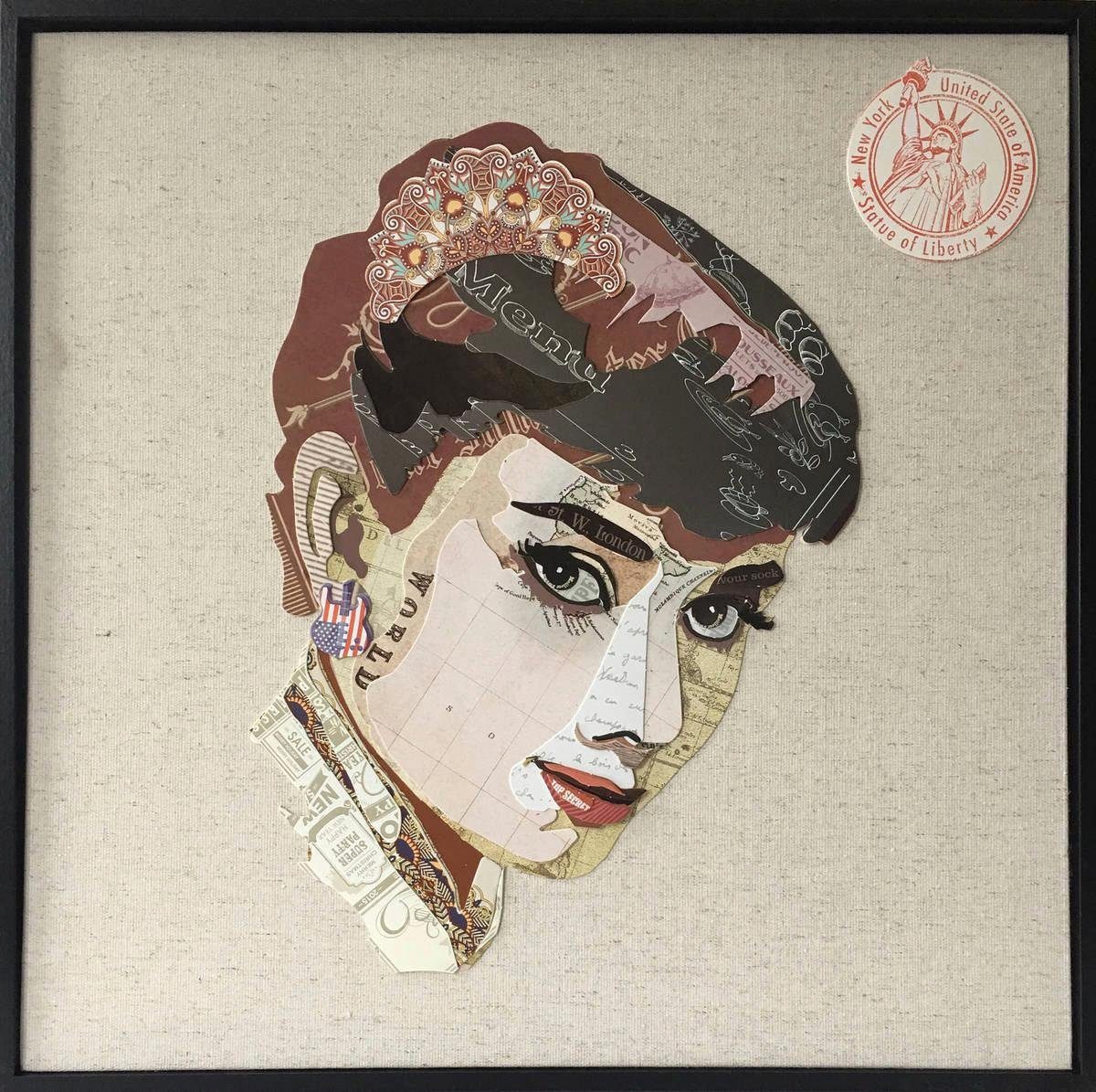 Kayoom Wandbild Actress, 52cm x 52cm