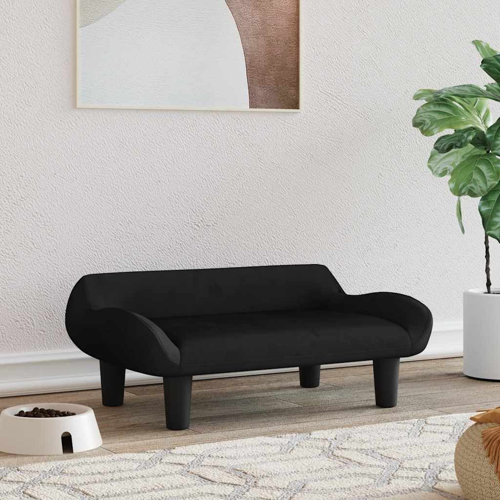 vidaXL Tierbett, Hundebett Schwarz 70x40x24 cm günstig online kaufen
