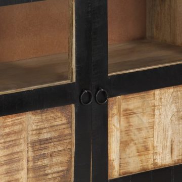 furnicato Sideboard Braun und Schwarz 160x30x76 cm Massivholz Mango