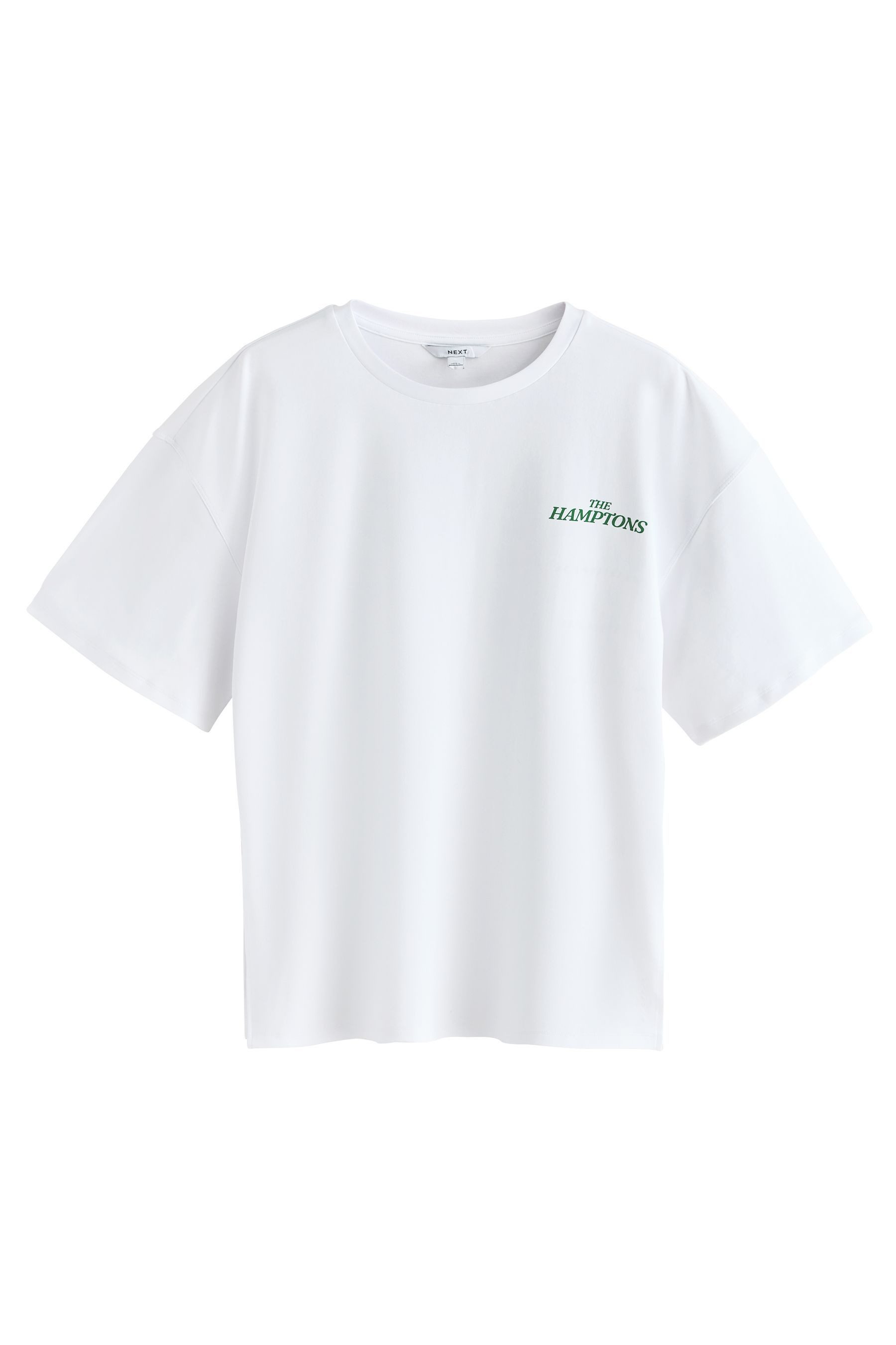 T-Shirt Oversized Fit T-Shirt mit Grafik aus Baumwolle