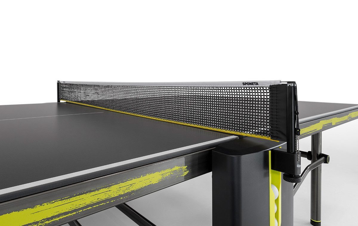 Sponeta Tischtennisplatte Design Line (SDL Black Outdoor), Netzgarnitur im Lieferumfang enthalten