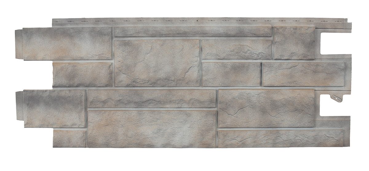 NOVIK Verkleidungspaneel NovikStone PHC Platte 122x47cm 9 St. 4,65qm Bruchstein hell, BxL: 47,00x121,92 cm, 0,52 qm, (Karton mit 9 Platten, 4,27 qm) Wandverkleidung mit 3-D-Effekt, problemlose Montage, Natursteinoptik