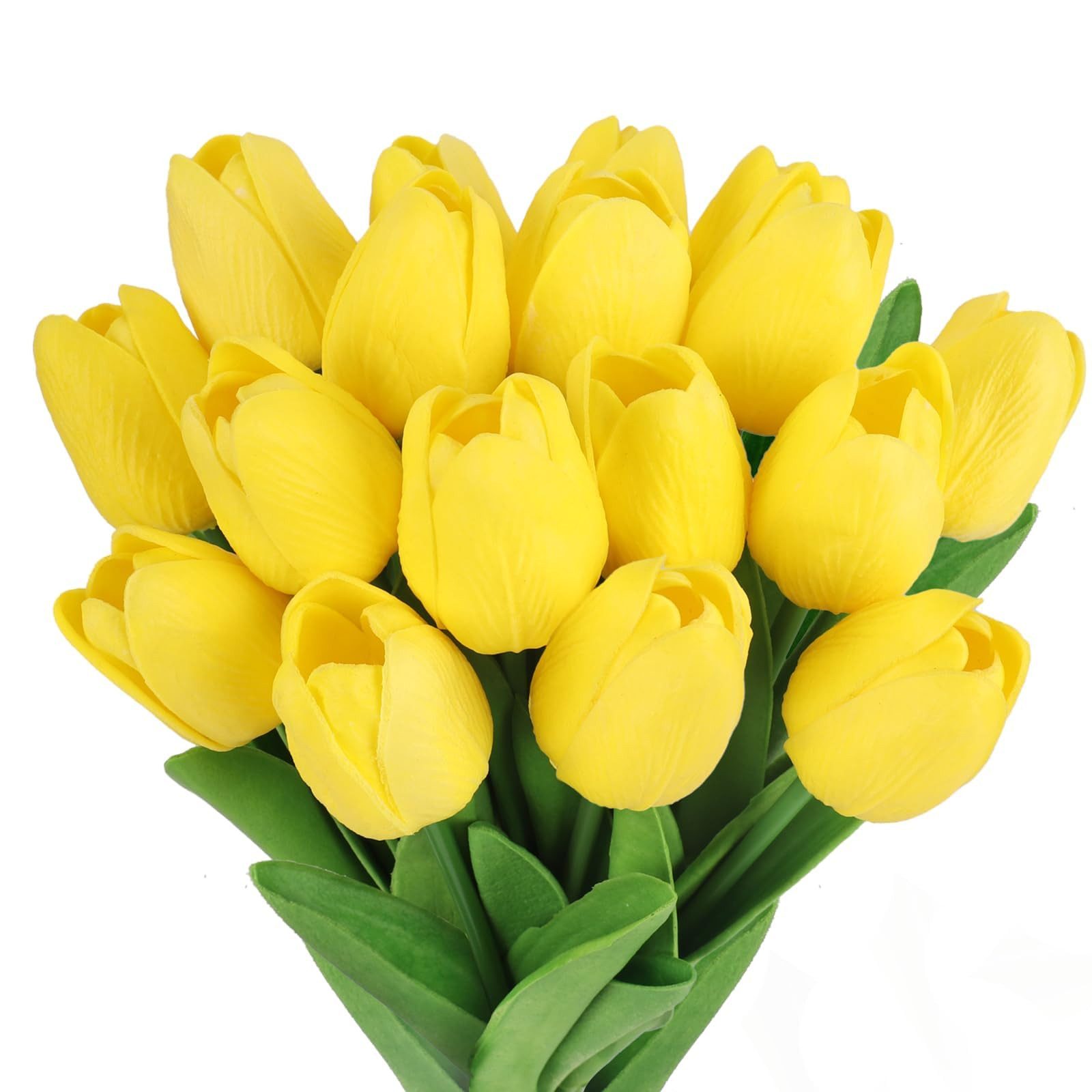 Kunstblumenstrauß 10 Stück Künstliche Tulpen Kunstblume günstig online kaufen