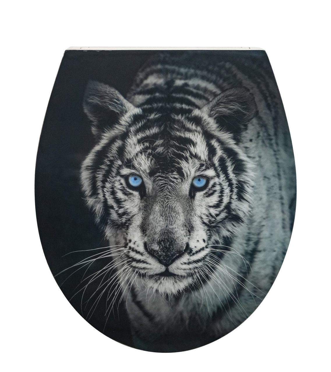 Primaster WC-Sitz Primaster WC-Sitz mit Absenkautomatik Tiger 3D, Abnehmbar Absenkautomatik Kunststoffscharniere