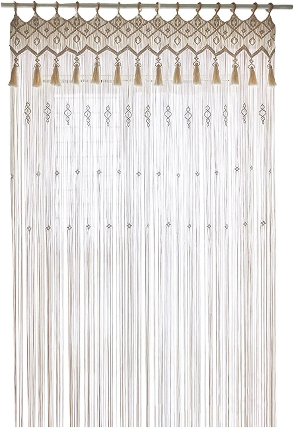 DOPWii Wandteppich Wandbehang Tapisserie,Handgewebte Makramee Vorhang,Boho günstig online kaufen