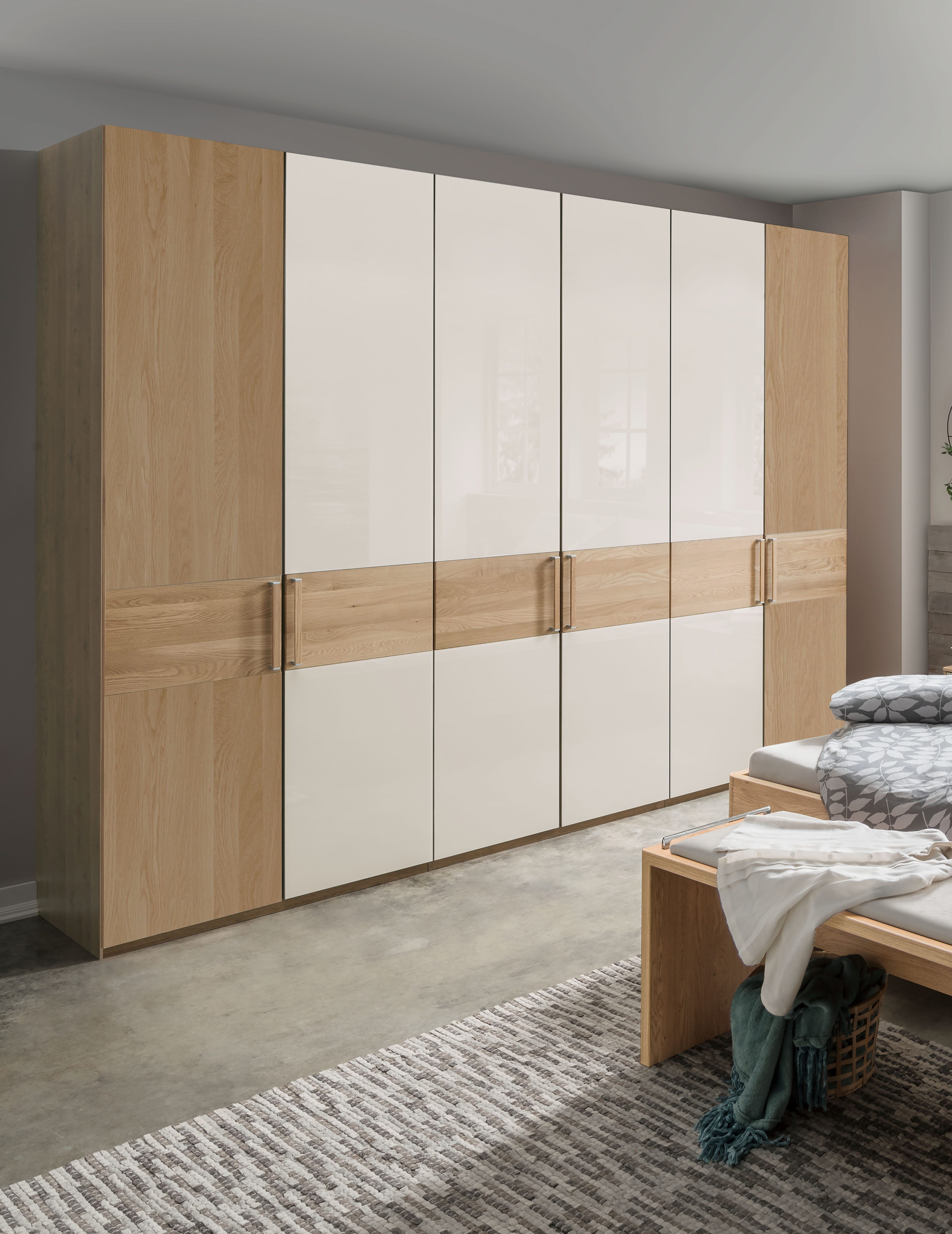 WIEMANN Kleiderschrank Kiruna mit Champagnerglas