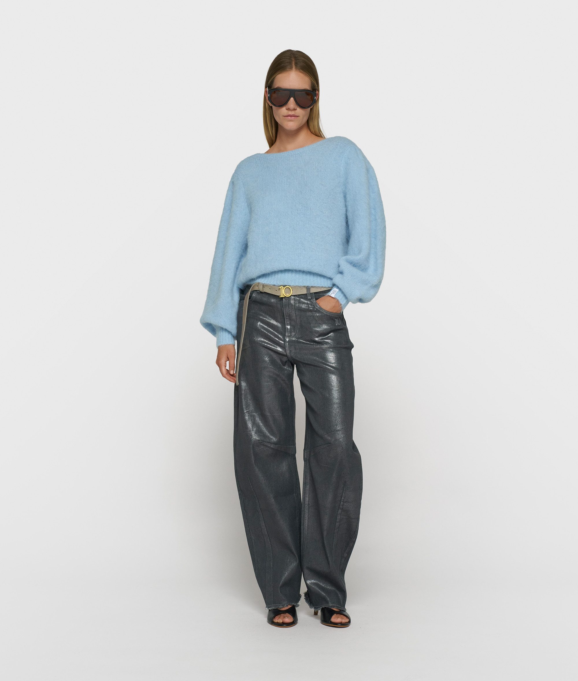 10DAYS 5-Pocket-Jeans 1139 silver