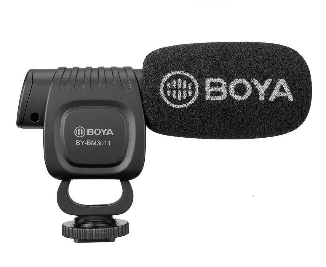 BOYA Mikrofon BY-BM3011, Kondensator-Richtmikrofon für Foto-, Video-Kamera, Smartphone, PC