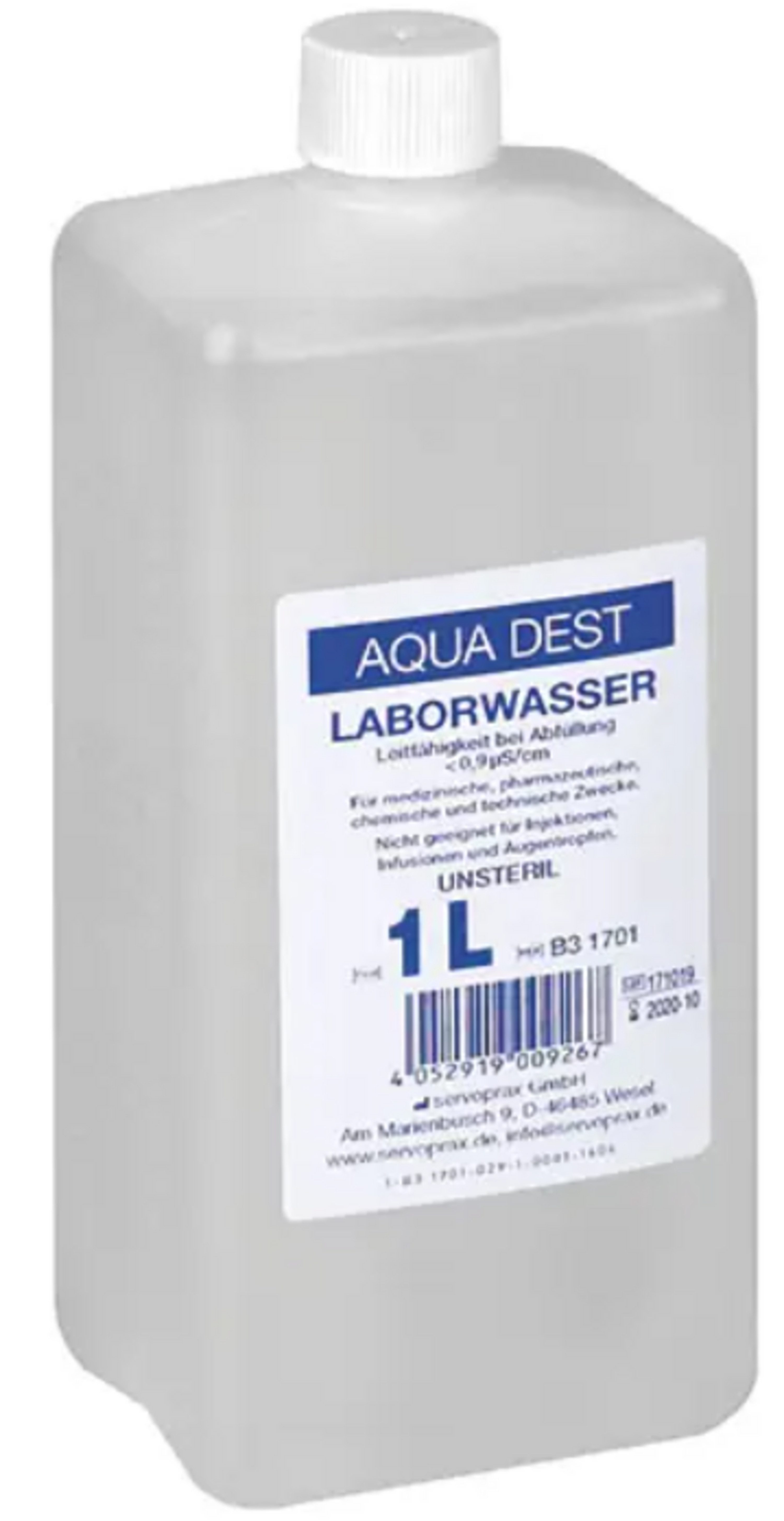 DocMed Дистиллированная вода Aqua Dest-Laborwasser, Spar-Set, Vielseitig zu gebrauchen, besonders rein