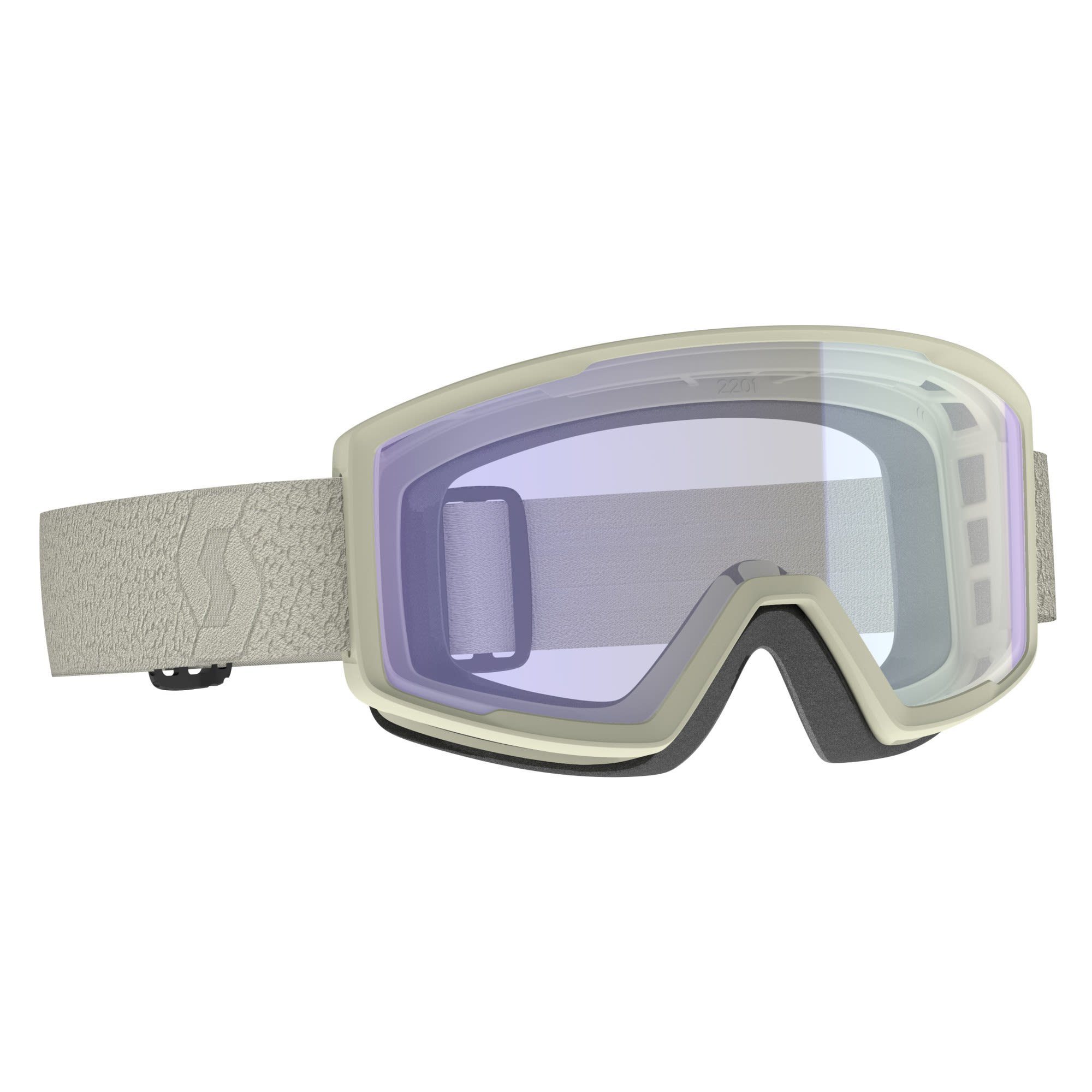 Scott Skibrille Scott Factor Pro Goggle Accessoires Light Beige - Illuminator Blue Chrome