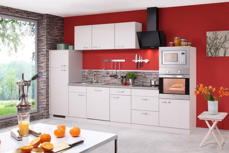 Küchenzeile mit E-Geräten »Kansas«, Breite 340 cm | OTTO