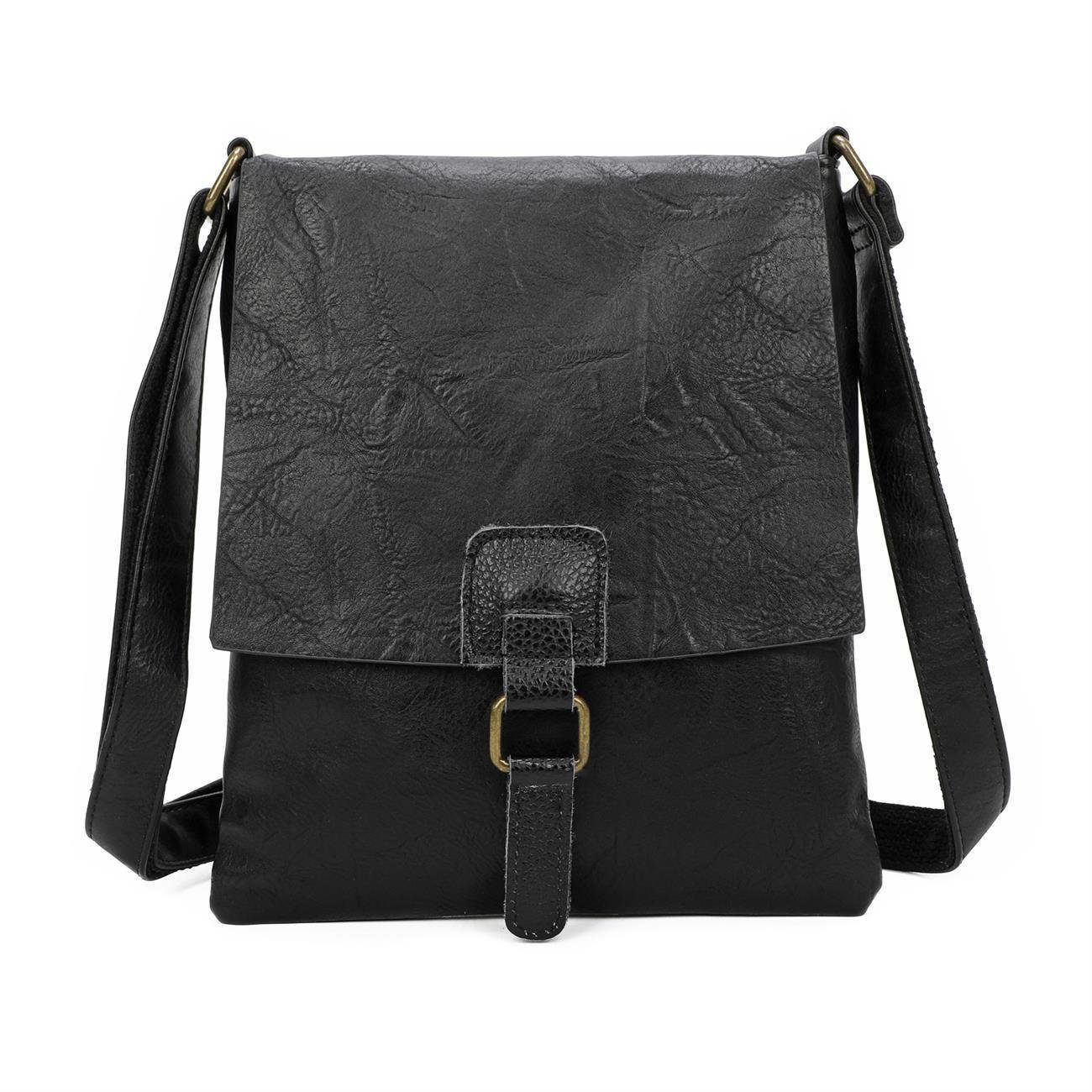 ITALYSHOP24 Schultertasche Damen Tasche Shopper Messenger CrossOver Tablet, günstig online kaufen