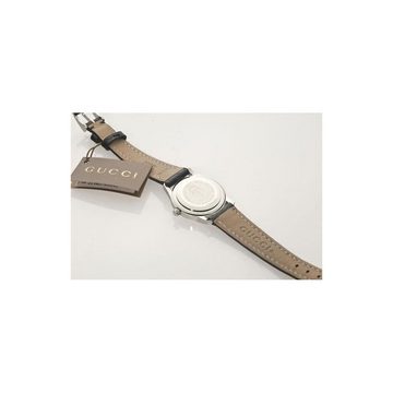 GUCCI Quarzuhr YA055502, Römische Ziffern, geprägtes Lederband