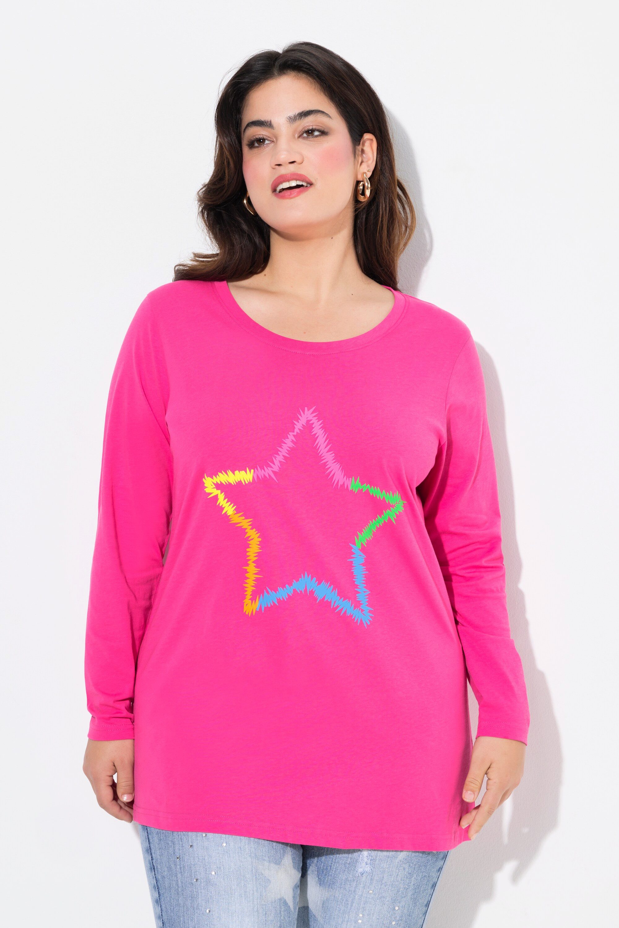 Angel of Style Longsleeve Langarmshirt Neon-Stern günstig online kaufen