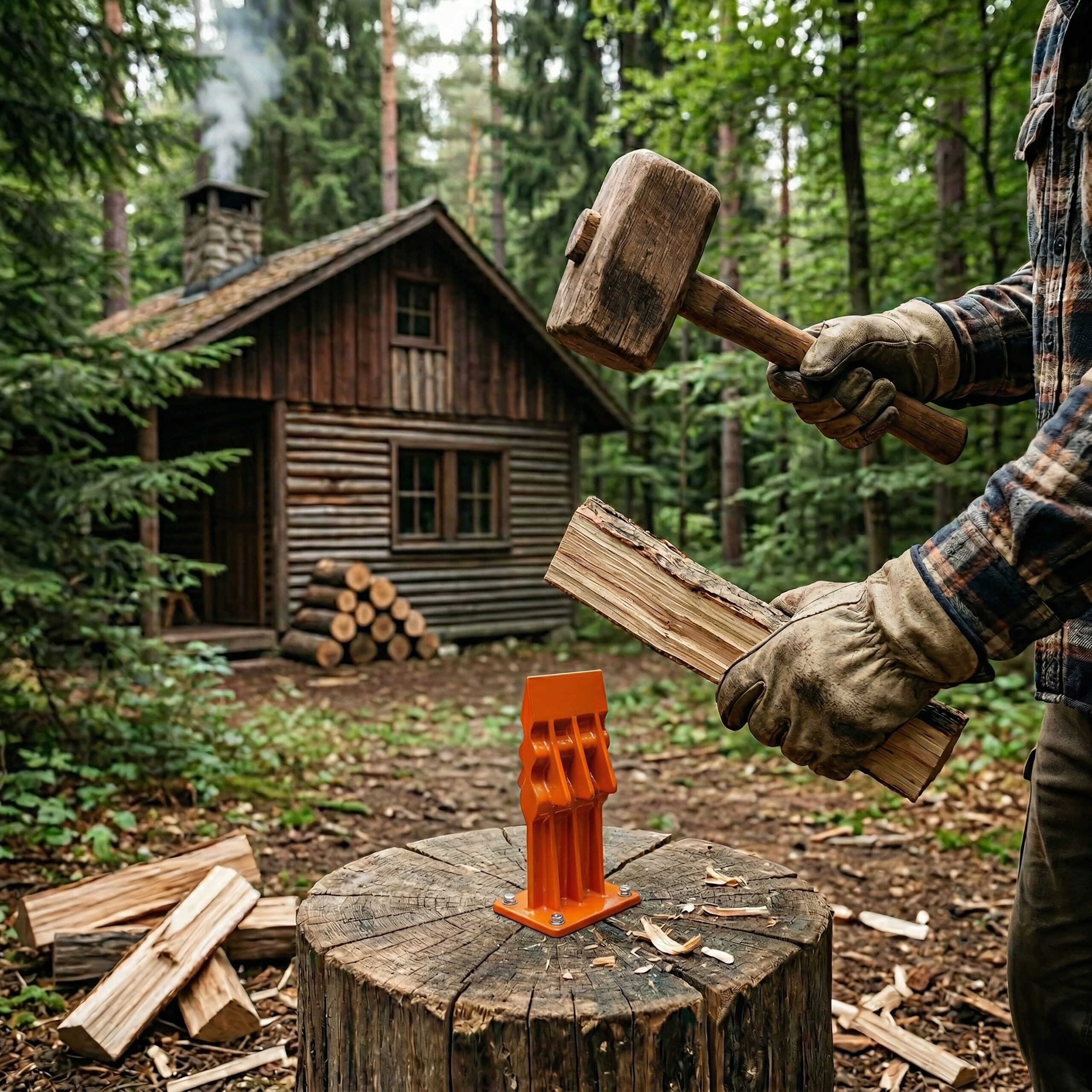 relaxdays Holzspalter Manueller Holzspalter