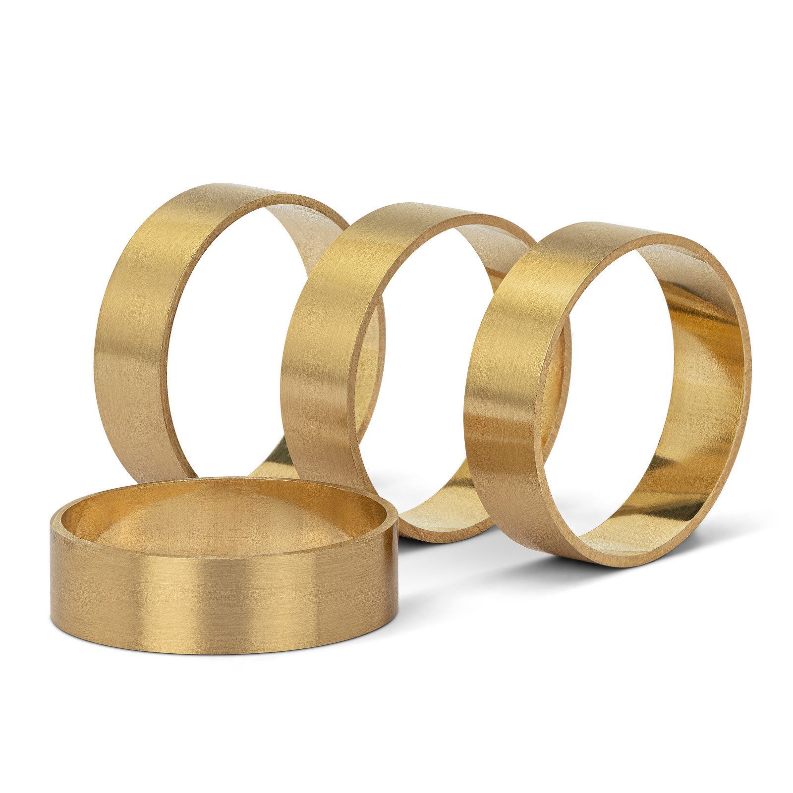 draadwerk® Serviettenring Serviettenringe 4er/8er Set, Aus echtem Messing, (8-tlg)
