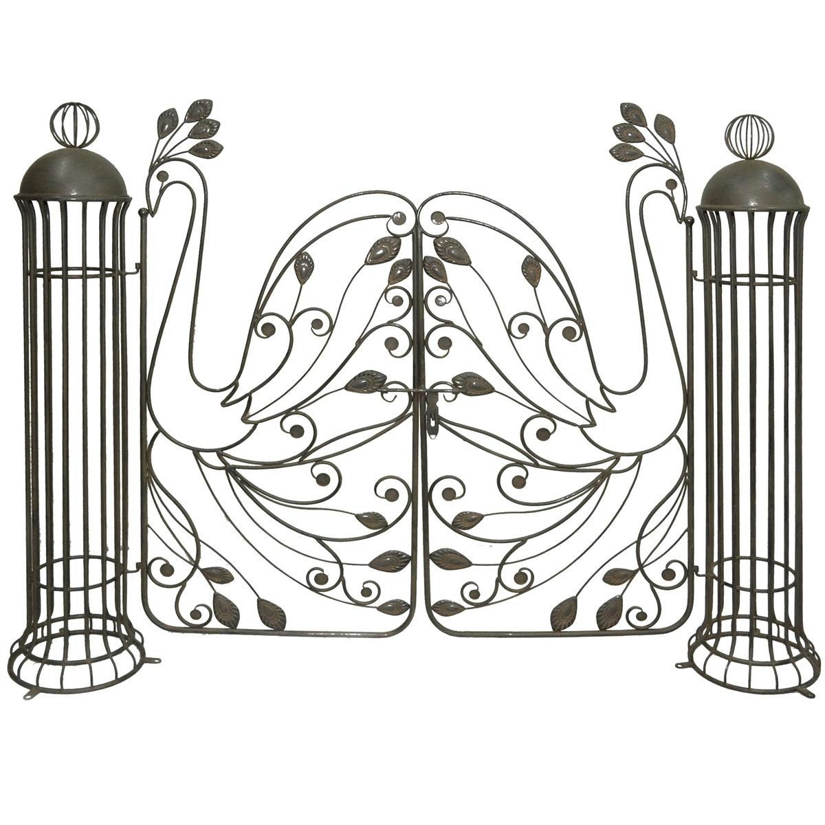 Gravidus Gartentor Pforte Gartenpforte Metallpforte Tor Eingang Tür Gartenzaun Metall