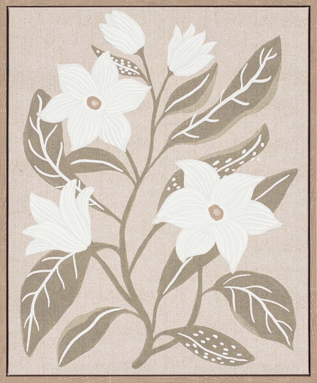ArtUniverse Gemälde Leinwandbild Quiet Blossomity II Wandbild 42 x 52 cm, Naturmotiv
