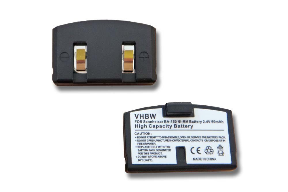 vhbw passend für Sennheiser IS300, IS380, RI 150, RI 250, RI 250 J, RI 250 Akku 60 mAh