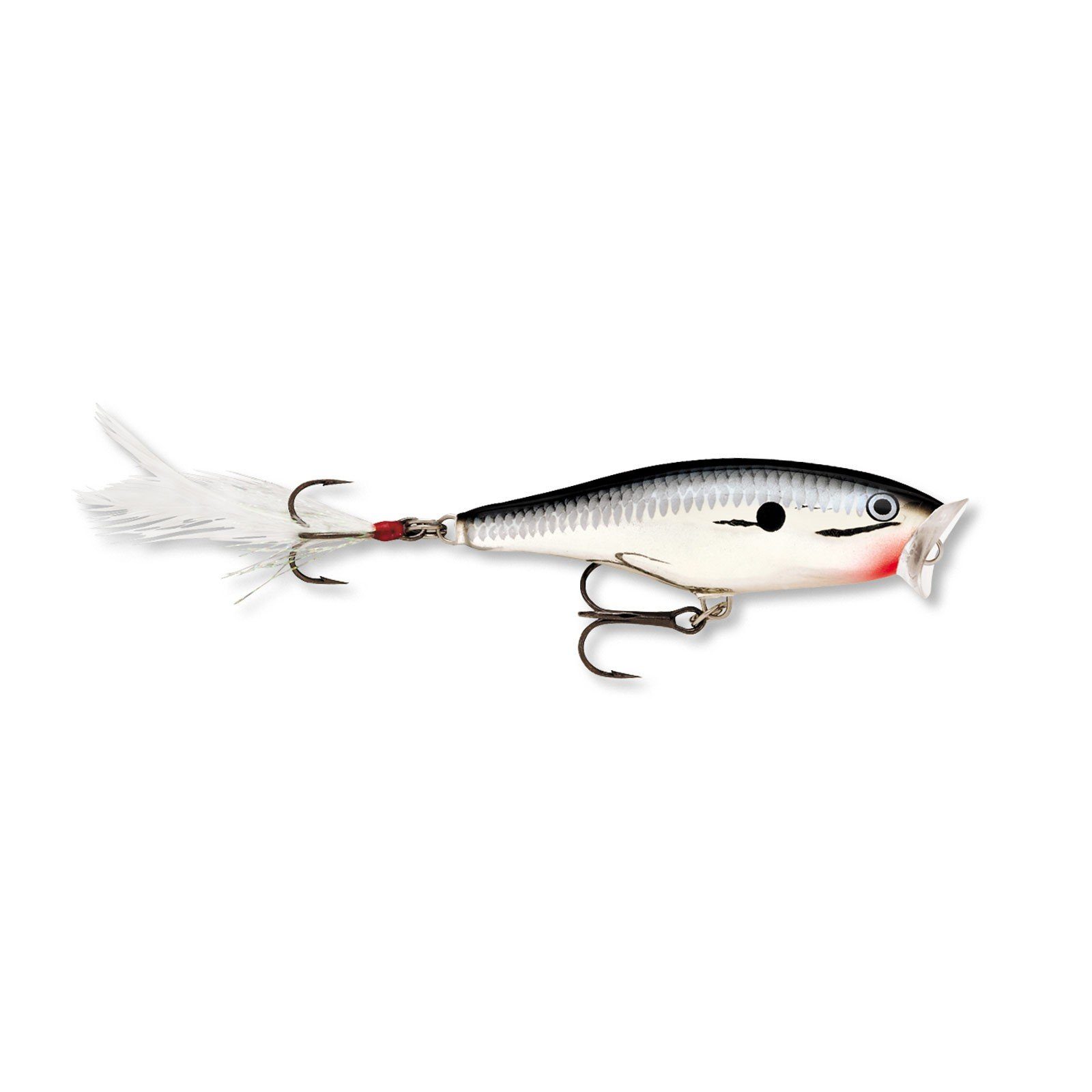 Rapala 5cm Chrome Rapala Oberflächenköder Kunstköder, Popper Pop Skitter