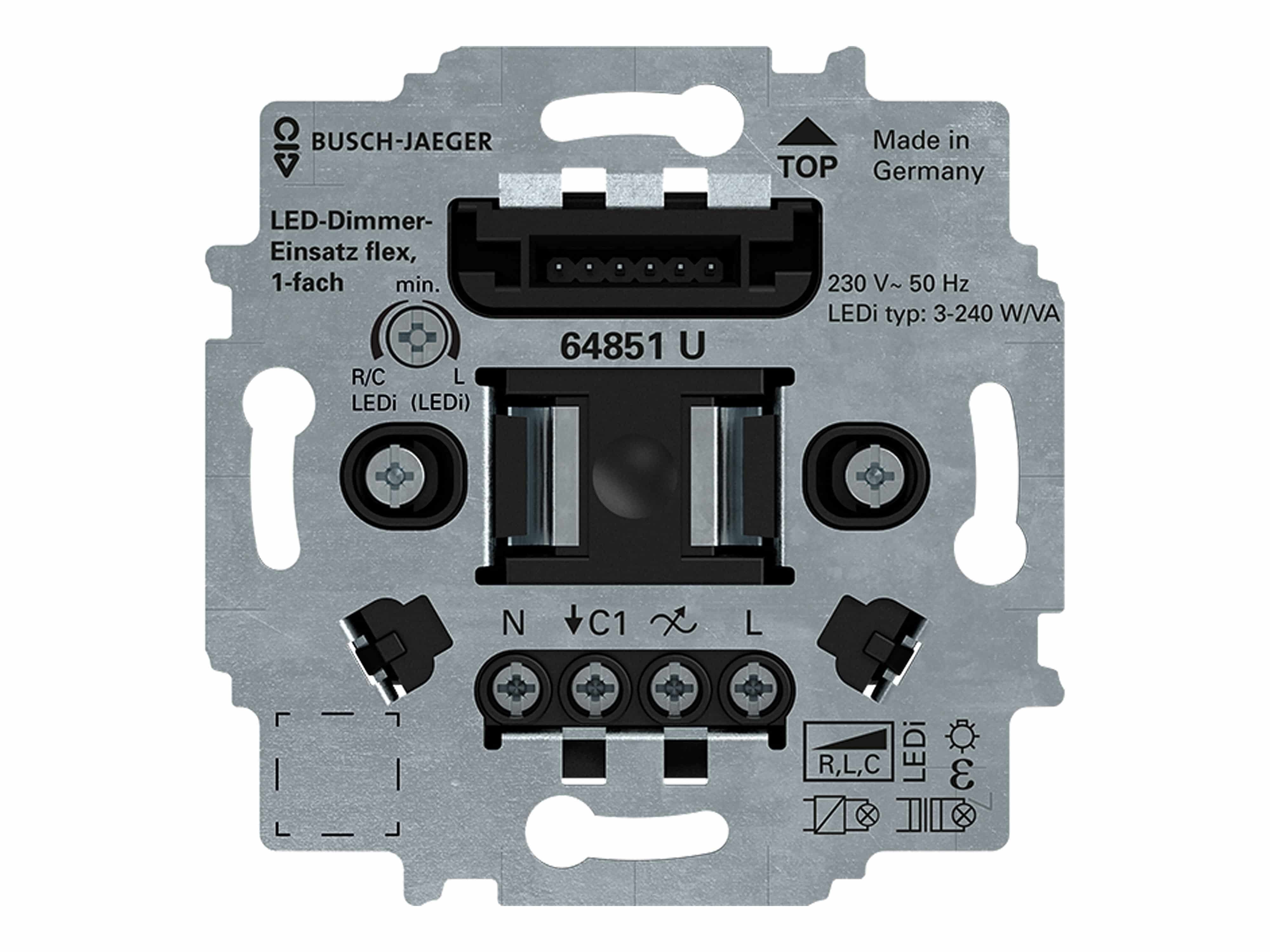 64851 BUSCH-JAEGER Schalter LED-Dimmer-Einsatz flex Busch-Jaeger U