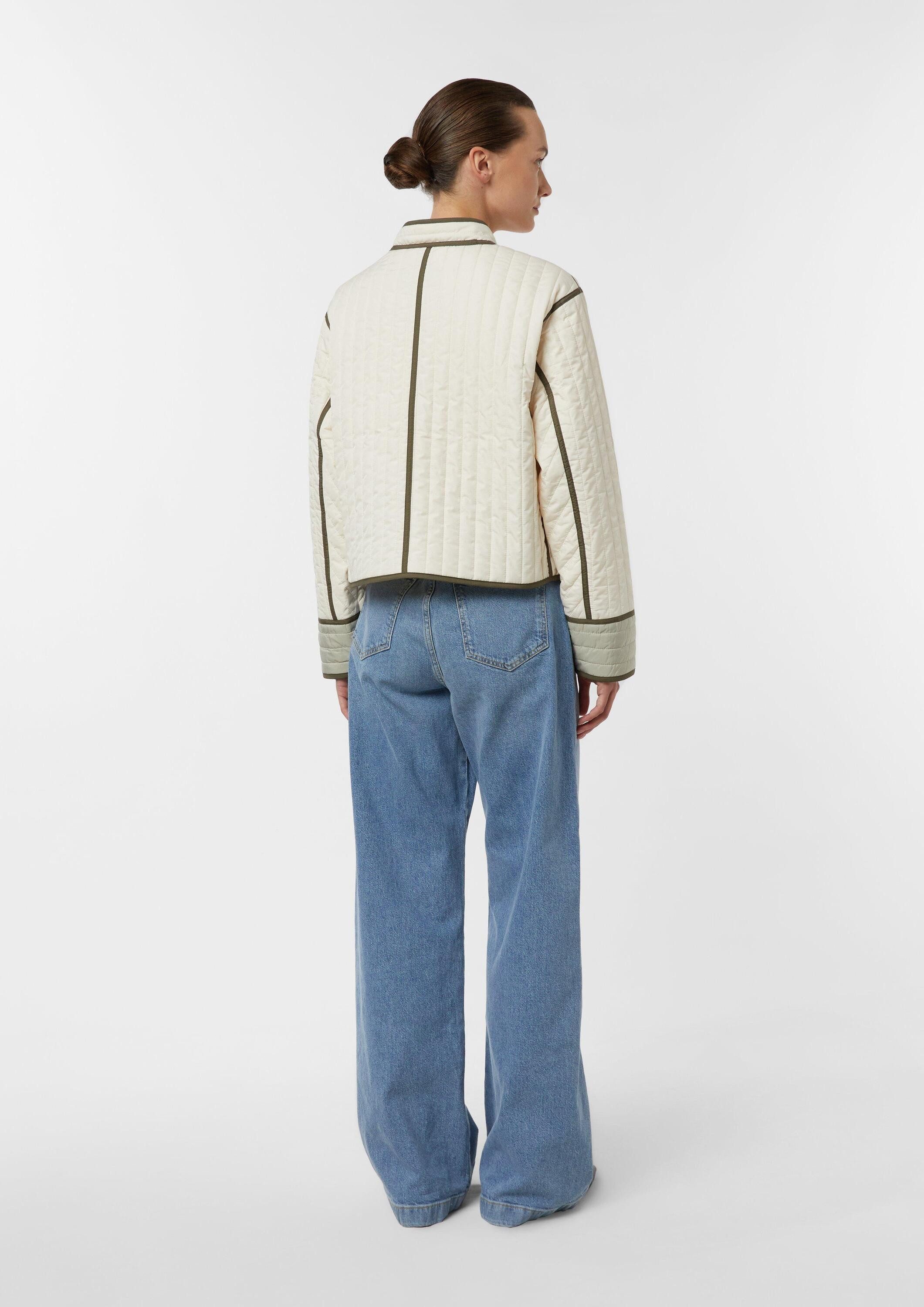 comma Funktionsjacke Outdoor-Jacke Gesteppte Jacke im Loose Fit mit Stehkragen