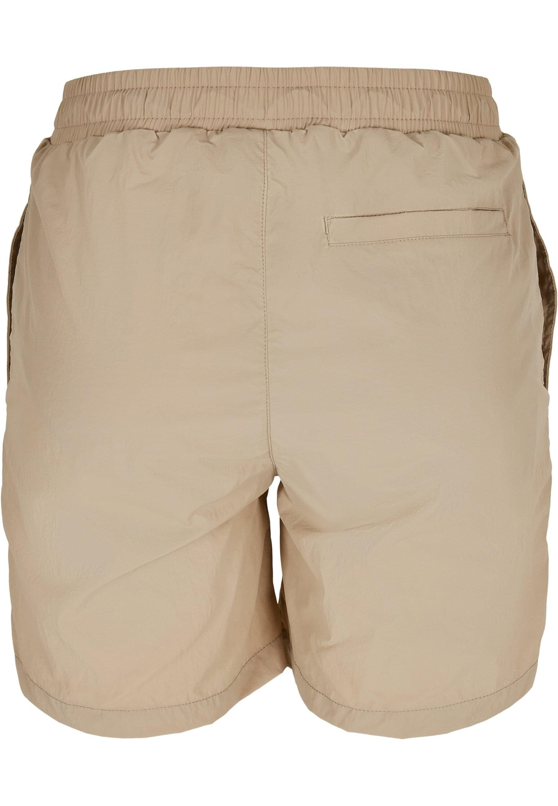 URBAN CLASSICS Stoffhose Damen Ladies Crinkle concrete (1-tlg) Nylon Shorts